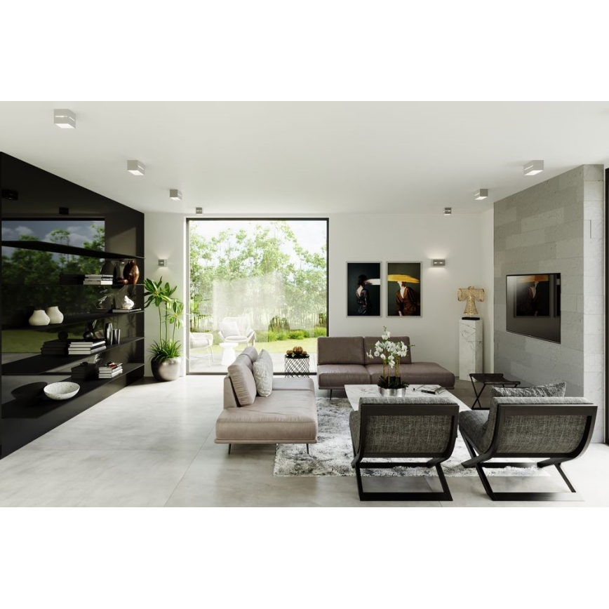 Kattovalo LOBO 2xGU10/40W/230V harmaa