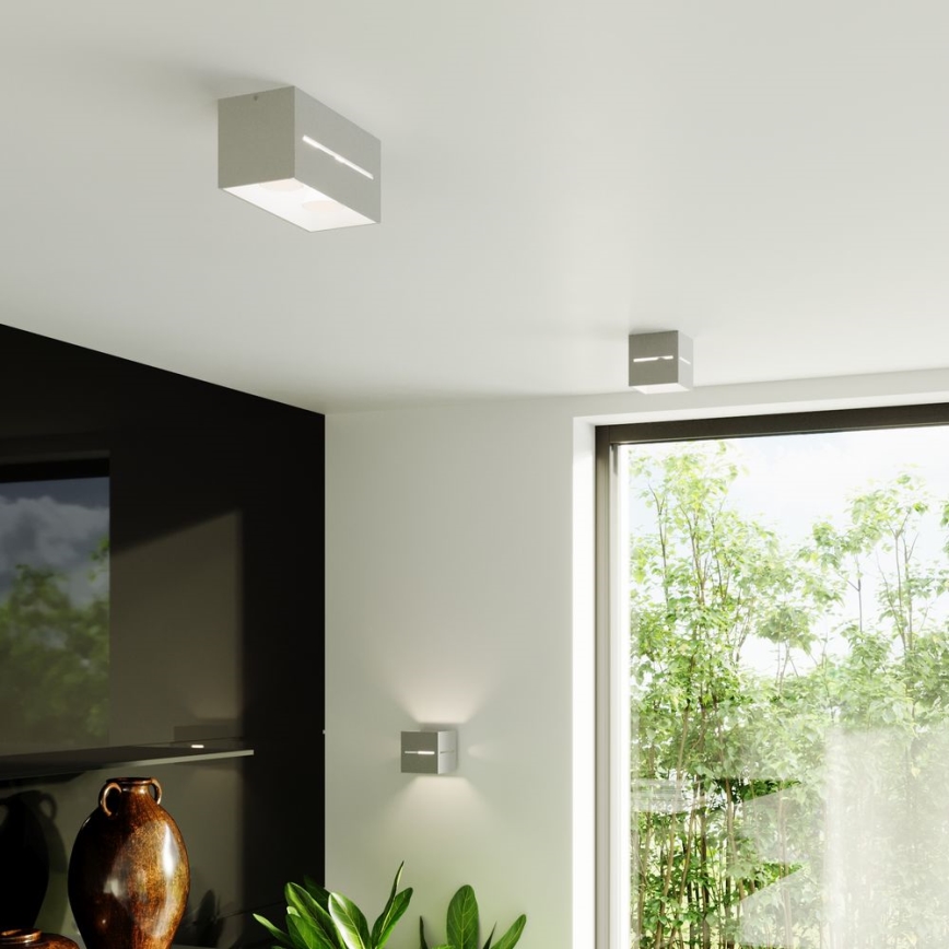 Kattovalo LOBO 2xGU10/40W/230V harmaa