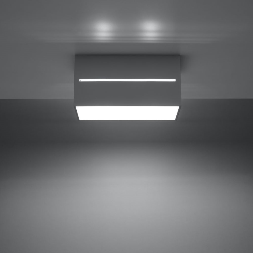 Kattovalo LOBO 2xGU10/40W/230V harmaa