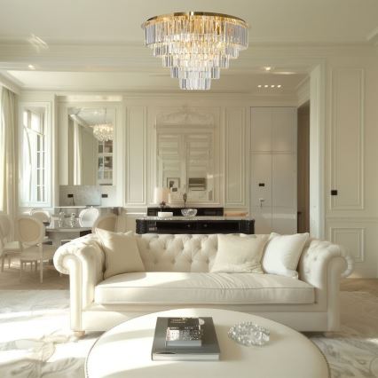 Kattovalo MILANO 12xE14/40W/230V kulta