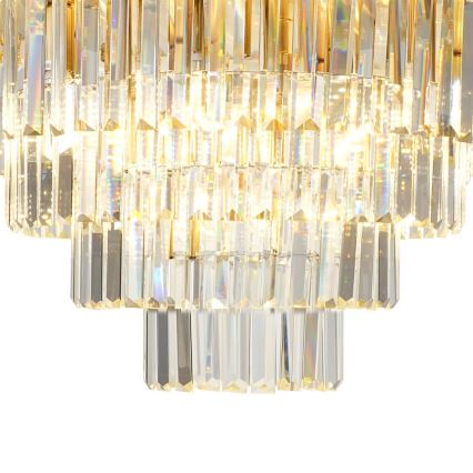 Kattovalo MILANO 9xE14/40W/230V kulta