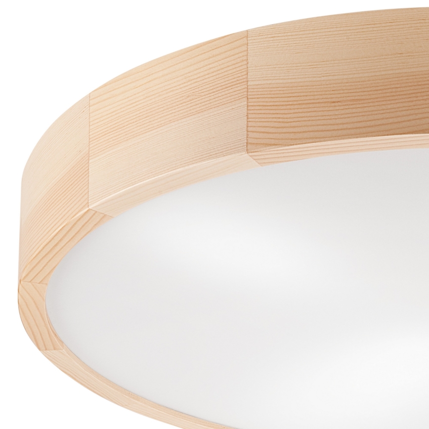 Kattovalo NATURAL 4xE27/60W/230V ø 57,5 cm mänty