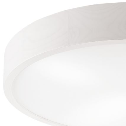 Kattovalo NATURAL 4xE27/60W/230V ø 57,5 cm valkoinen/mänty