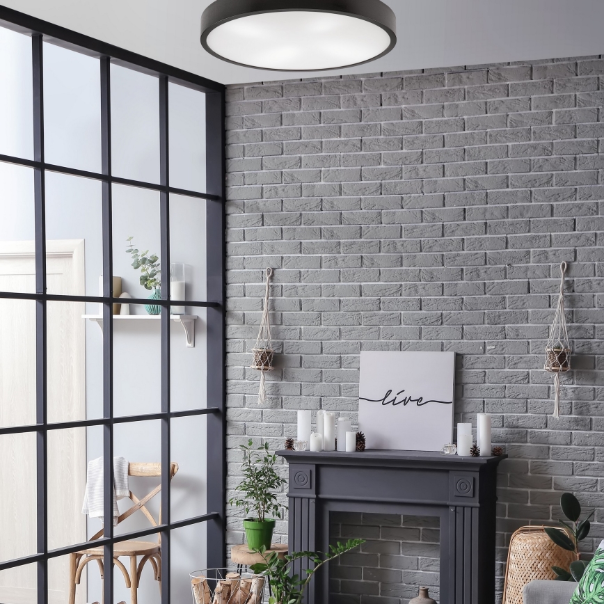 Kattovalo NATURAL 4xE27/60W/230V ø 57,5 cm wenge/mänty