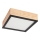Kattovalo NATURAL SQUARE 2xE27/15W/230V 31x31 cm mänty/musta