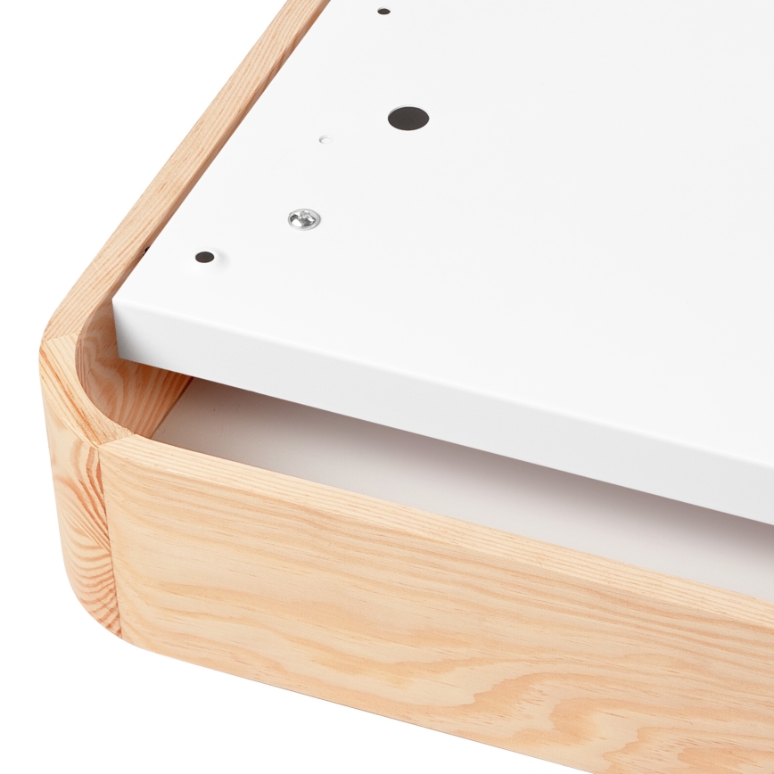 Kattovalo NATURAL SQUARE 2xE27/15W/230V 35x35 cm mänty