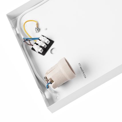 Kattovalo NATURAL SQUARE 2xE27/15W/230V 35x35 cm mänty