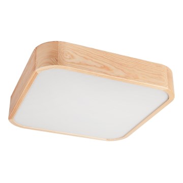 Kattovalo NATURAL SQUARE 4xE27/15W/230V 45x45 cm mänty