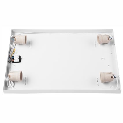 Kattovalo NATURAL SQUARE 4xE27/15W/230V 45x45 cm mänty