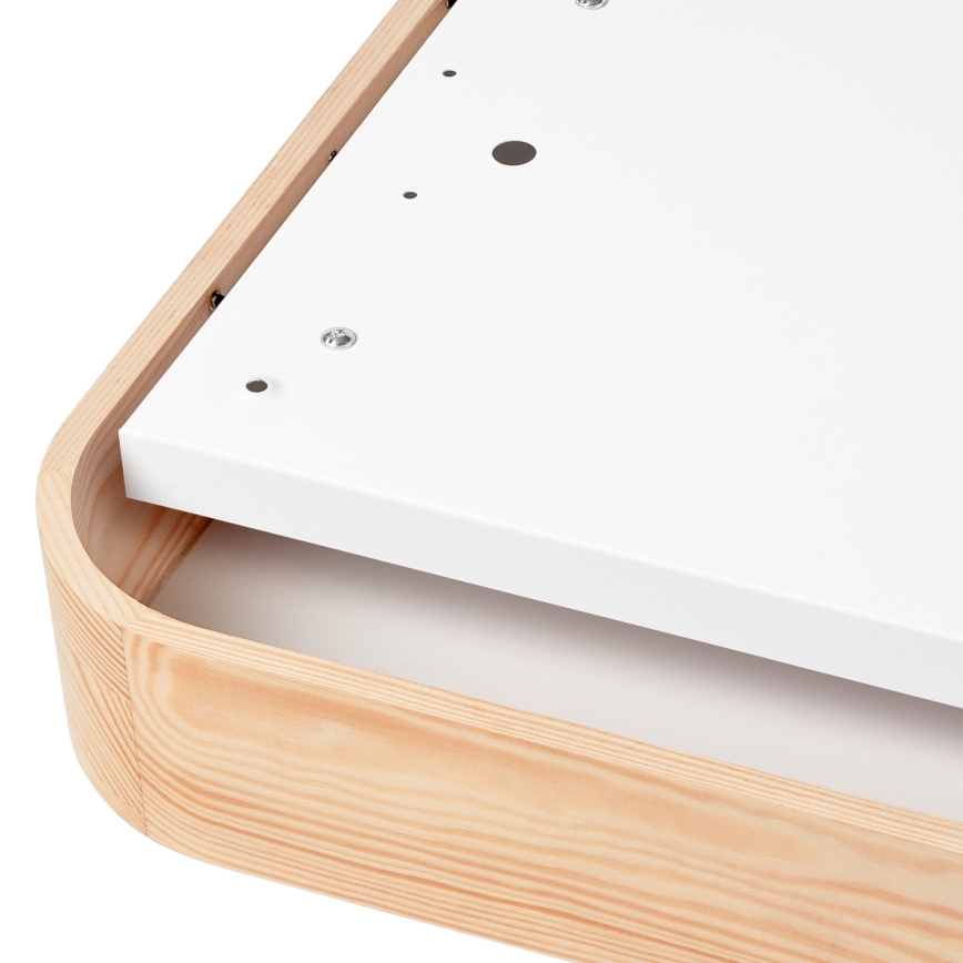 Kattovalo NATURAL SQUARE 4xE27/15W/230V 45x45 cm mänty