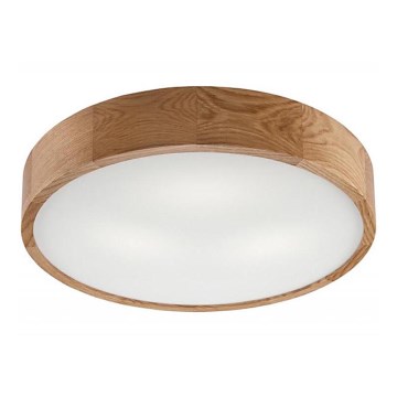 Kattovalo OAK 3xE27/60W/230V tammi ø 47 cm - FSC sertifioitu