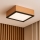 Kattovalo OAK SQUARE 2xE27/15W/230V 31x31 cm tammi/musta