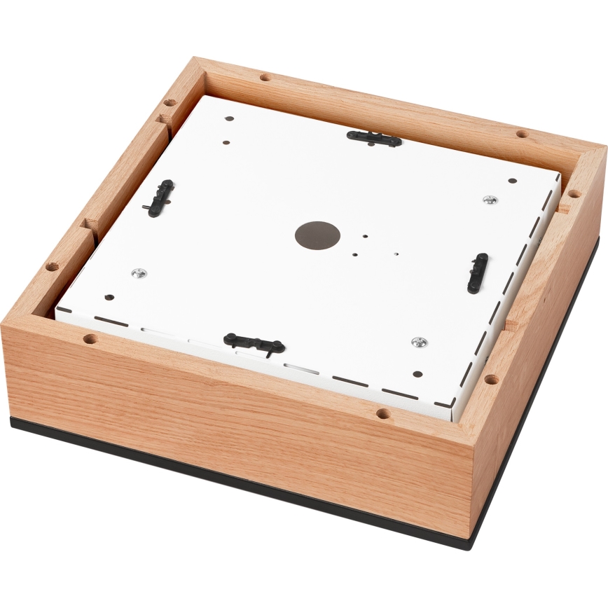 Kattovalo OAK SQUARE 2xE27/15W/230V 31x31 cm tammi/musta