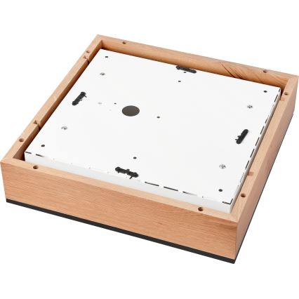 Kattovalo OAK SQUARE 4xE27/15W/230V 39x39 cm tammi/musta