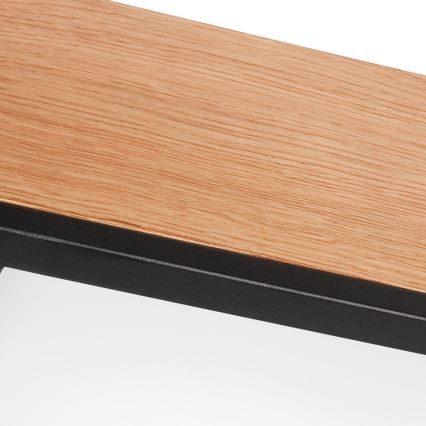 Kattovalo OAK SQUARE 4xE27/15W/230V 39x39 cm tammi/musta