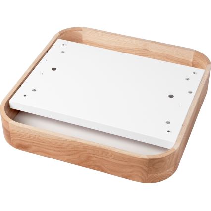 Kattovalo OAK SQUARE 4xE27/15W/230V 45x45 cm tammi