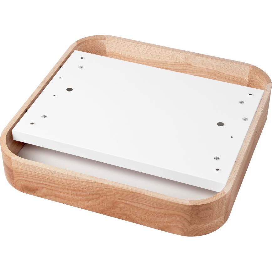 Kattovalo OAK SQUARE 4xE27/15W/230V 45x45 cm tammi