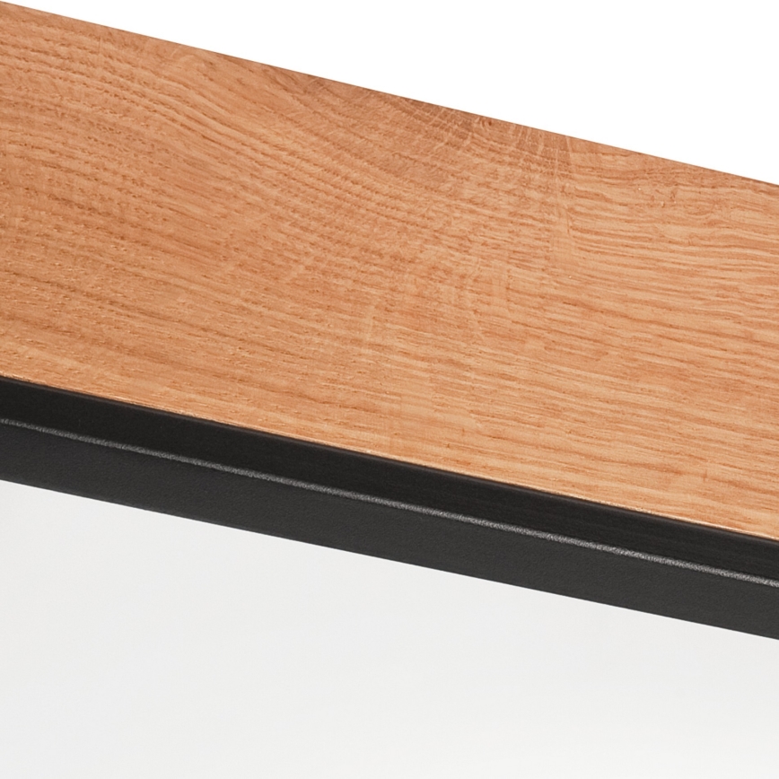 Kattovalo OAK SQUARE 4xE27/15W/230V 48x48 cm tammi/musta