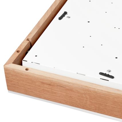 Kattovalo OAK SQUARE 4xE27/15W/230V 48x48 cm tammi/valkoinen