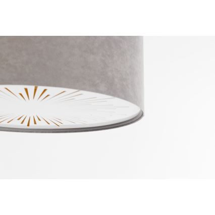 Kattovalo RAYS 2xE27/60W/230V halkaisija 40 cm harmaa