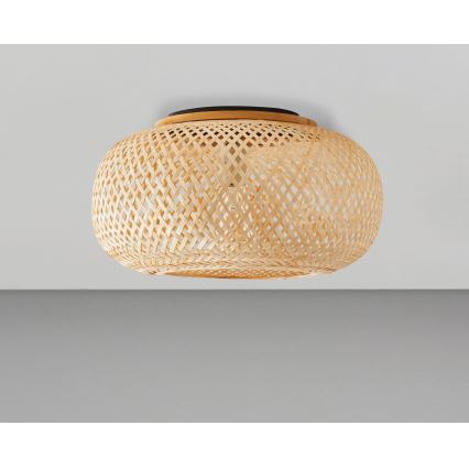 Kattovalo SALOMON 1xE27/10W/230V halkaisija 40 cm bambu