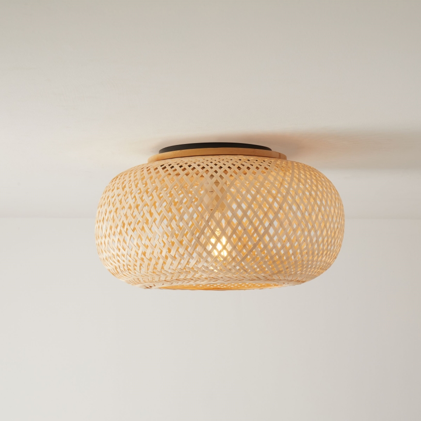 Kattovalo SALOMON 1xE27/10W/230V halkaisija 40 cm bambu