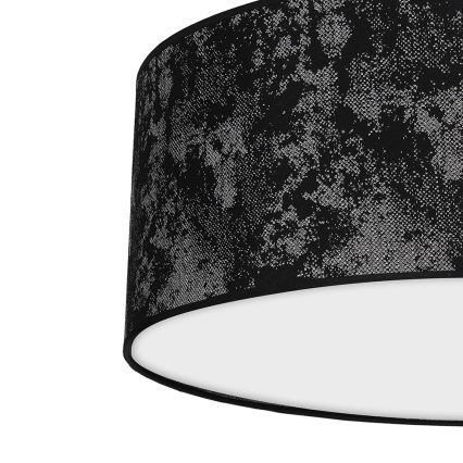 Kattovalo SATINO 2xE27/60W/230V musta/harmaa