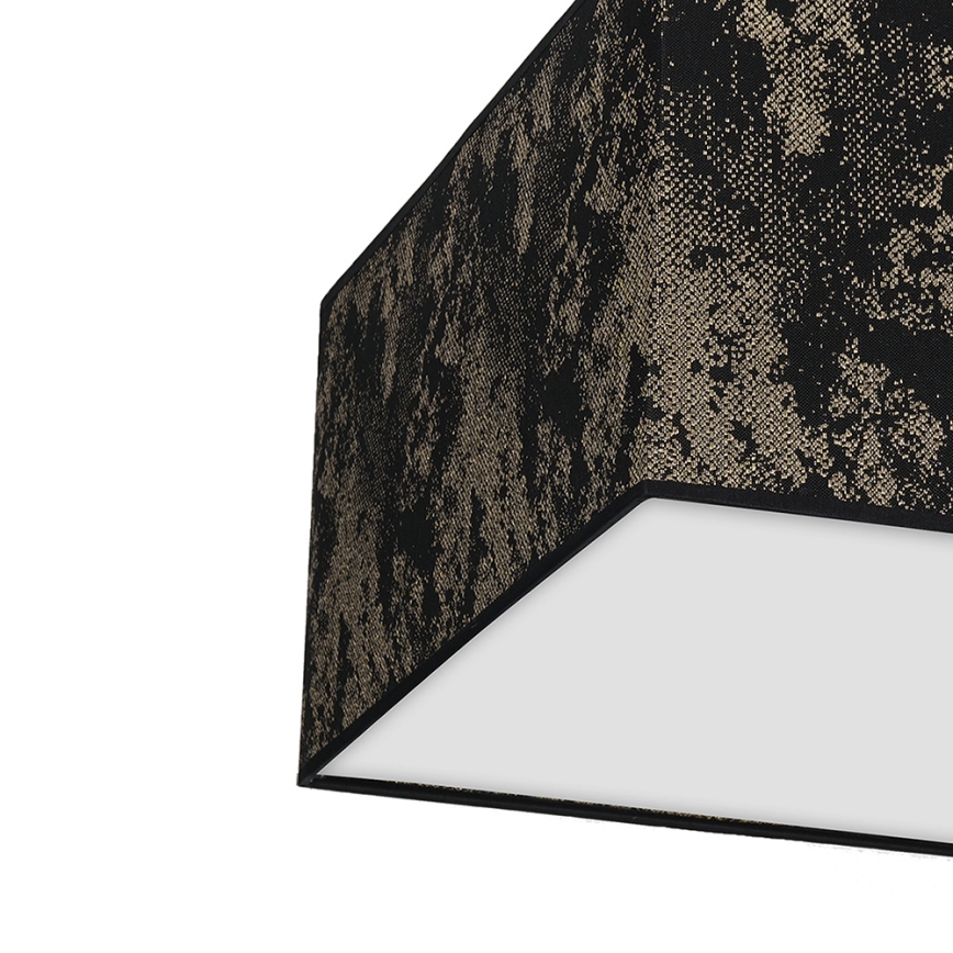 Kattovalo SATINO 2xE27/60W/230V musta/kulta