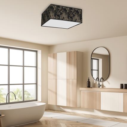 Kattovalo SATINO 3xE27/60W/230V musta/kulta