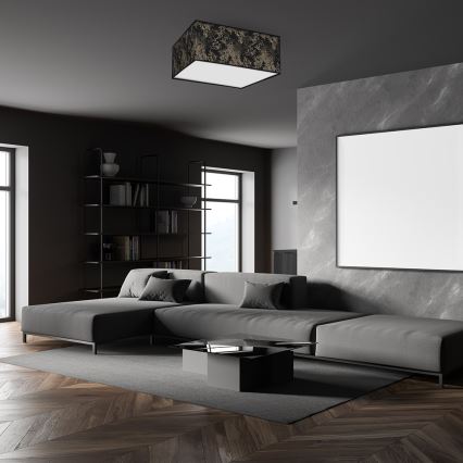 Kattovalo SATINO 3xE27/60W/230V musta/kulta