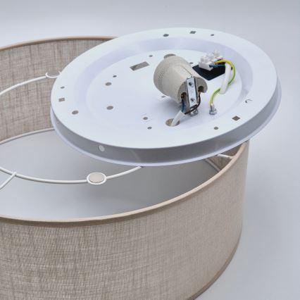 Kattovalo SIRJA 1xE27/60W/230V halk. 35 cm beige