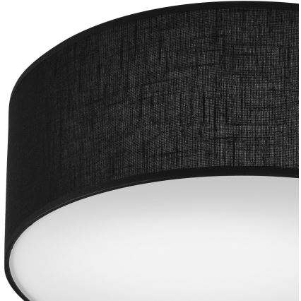 Kattovalo SIRJA 1xE27/60W/230V halk. 35 cm musta