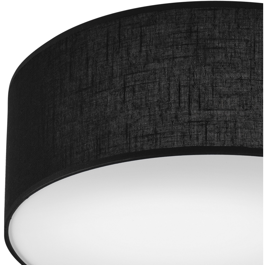 Kattovalo SIRJA 1xE27/60W/230V halk. 35 cm musta