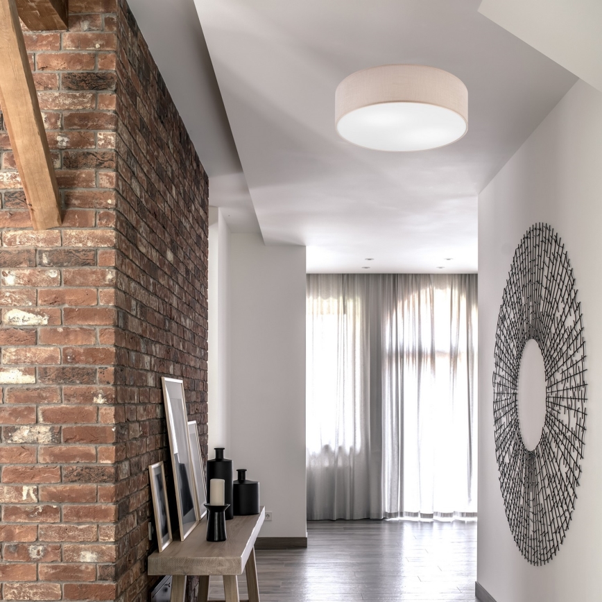 Kattovalo SIRJA 2xE27/60W/230V halk. 45 cm beige