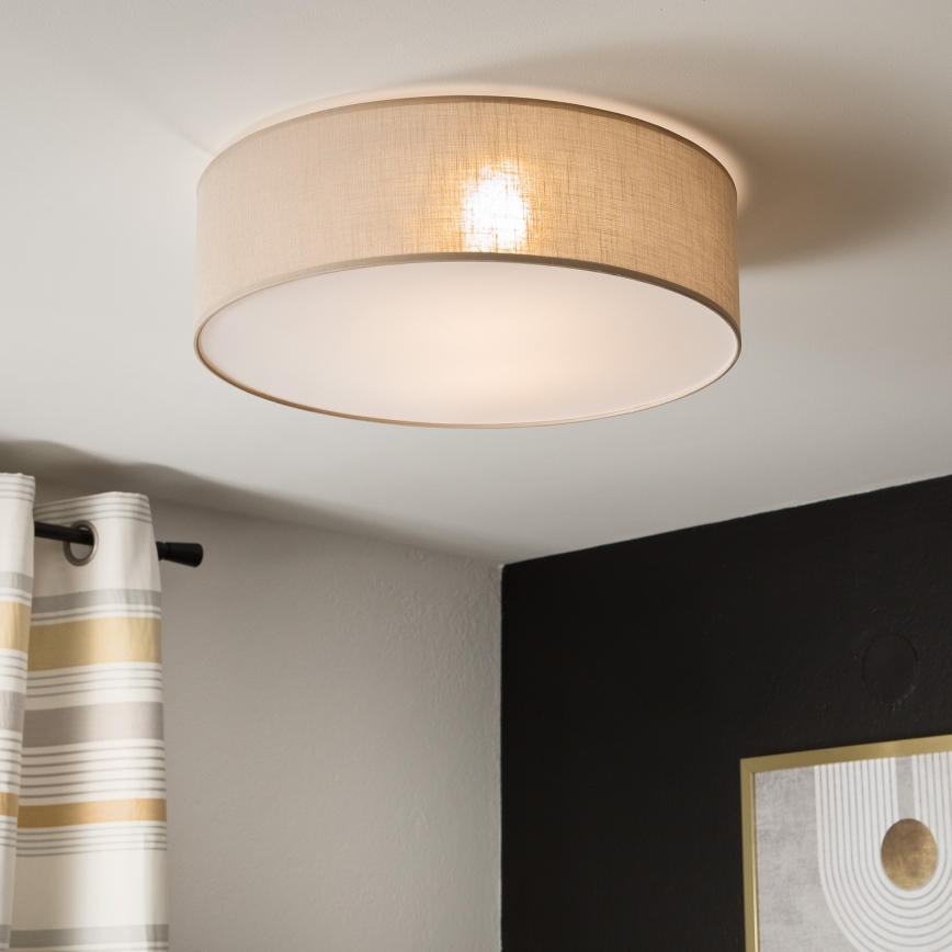 Kattovalo SIRJA 2xE27/60W/230V halk. 45 cm beige