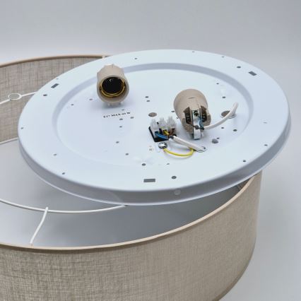 Kattovalo SIRJA 2xE27/60W/230V halk. 45 cm beige