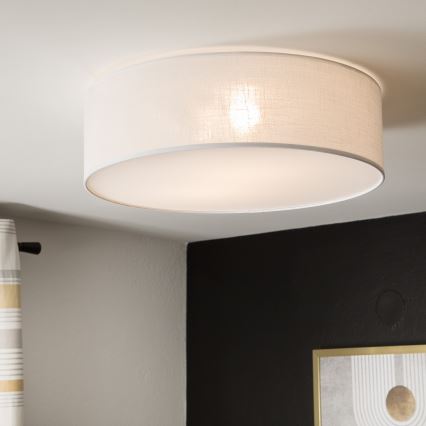 Kattovalo SIRJA 2xE27/60W/230V halk. 45 cm valkoinen