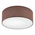 Kattovalo SIRJA DOUBLE 2xE27/15W/230V halkaisija 35 cm ruskea