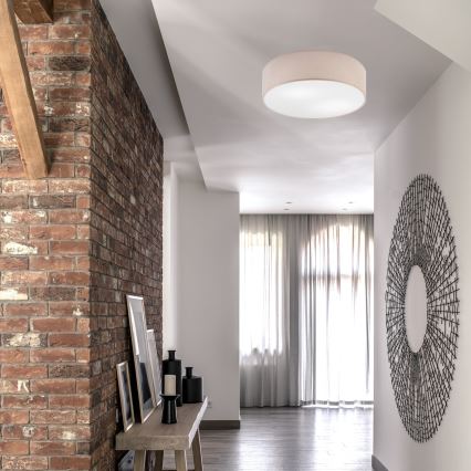 Kattovalo SIRJA DOUBLE 4xE27/15W/230V halkaisija 45 cm beige