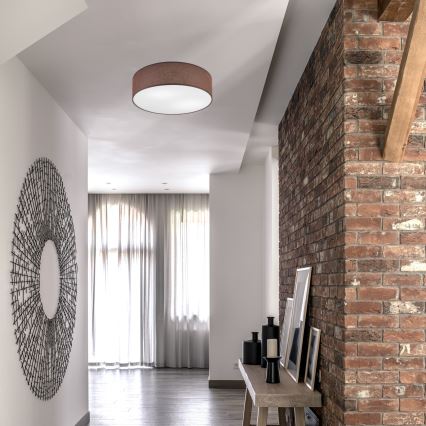 Kattovalo SIRJA DOUBLE 4xE27/15W/230V halkaisija 45 cm ruskea