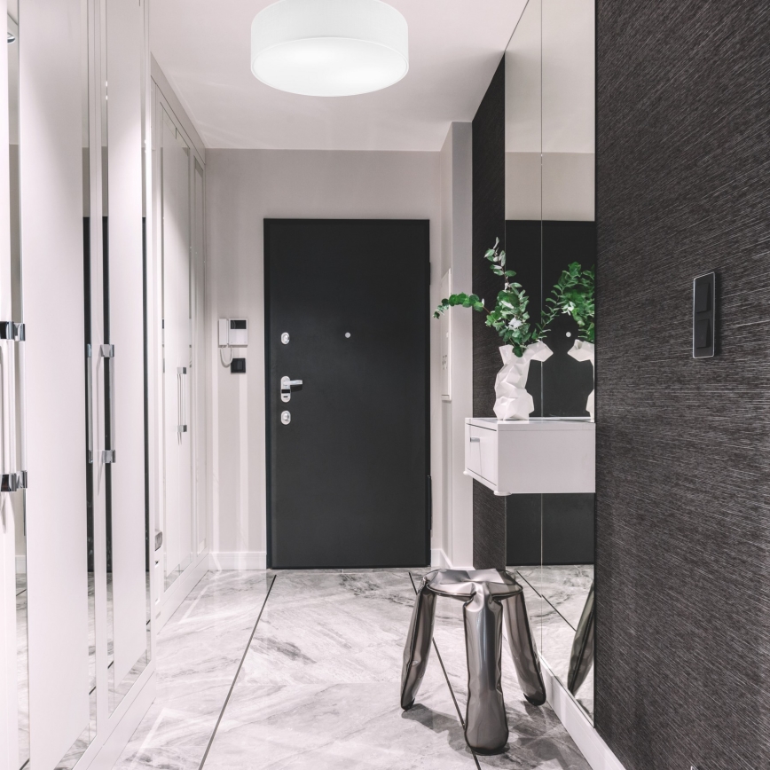 Kattovalo SIRJA DOUBLE 4xE27/15W/230V halkaisija 45 cm valkoinen