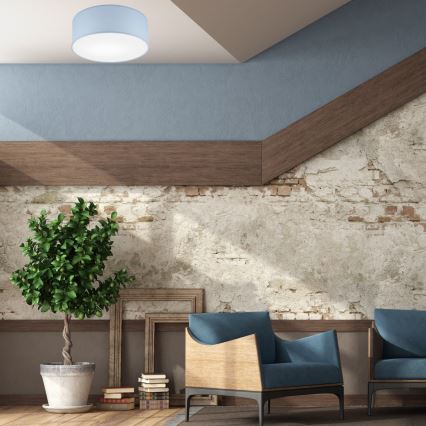 Kattovalo SIRJA PASTEL 1xE27/60W/230V halkaisija 35 cm sininen