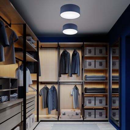 Kattovalo SIRJA PASTEL 1xE27/60W/230V halkaisija 35 cm tummansininen