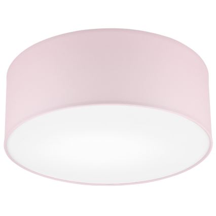 Kattovalo SIRJA PASTEL 1xE27/60W/230V halkaisija 35 cm vaaleanpunainen