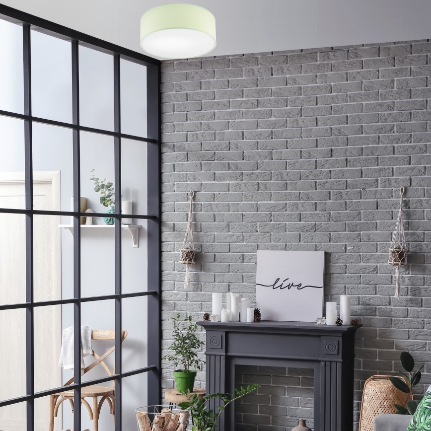 Kattovalo SIRJA PASTEL 1xE27/60W/230V halkaisija 35 cm vihreä