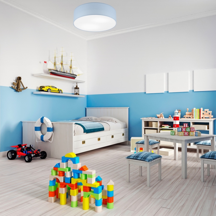 Kattovalo SIRJA PASTEL 2xE27/60W/230V halkaisija 45 cm sininen