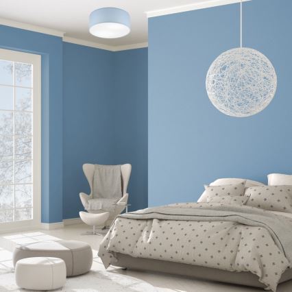 Kattovalo SIRJA PASTEL DOUBLE 2xE27/15W/230V halkaisija 35 cm sininen