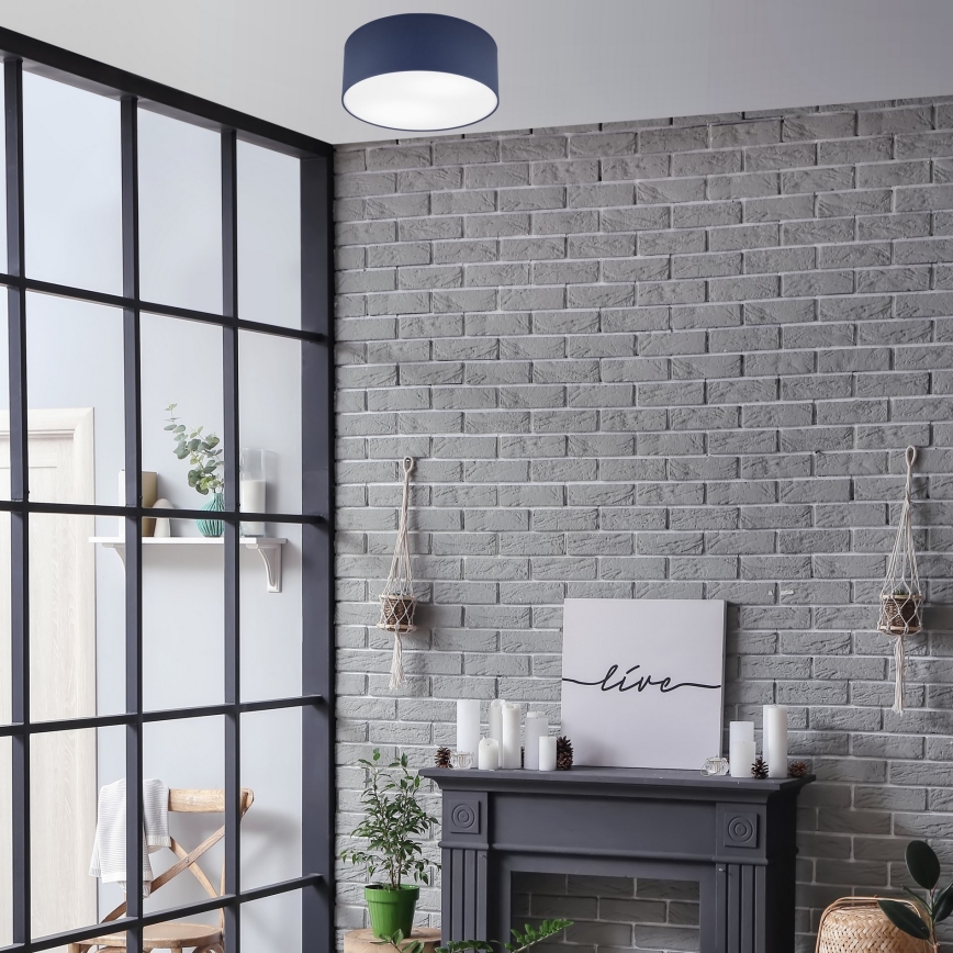 Kattovalo SIRJA PASTEL DOUBLE 2xE27/15W/230V halkaisija 35 cm tummansininen