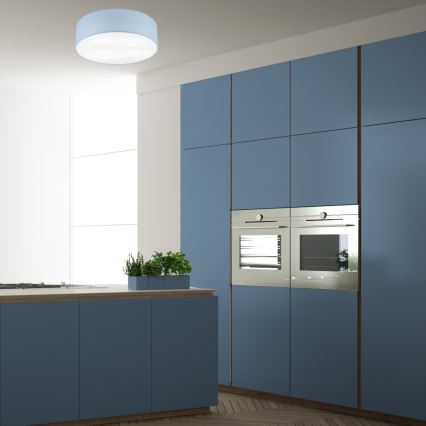 Kattovalo SIRJA PASTEL DOUBLE 4xE27/15W/230V halkaisija 45 cm sininen