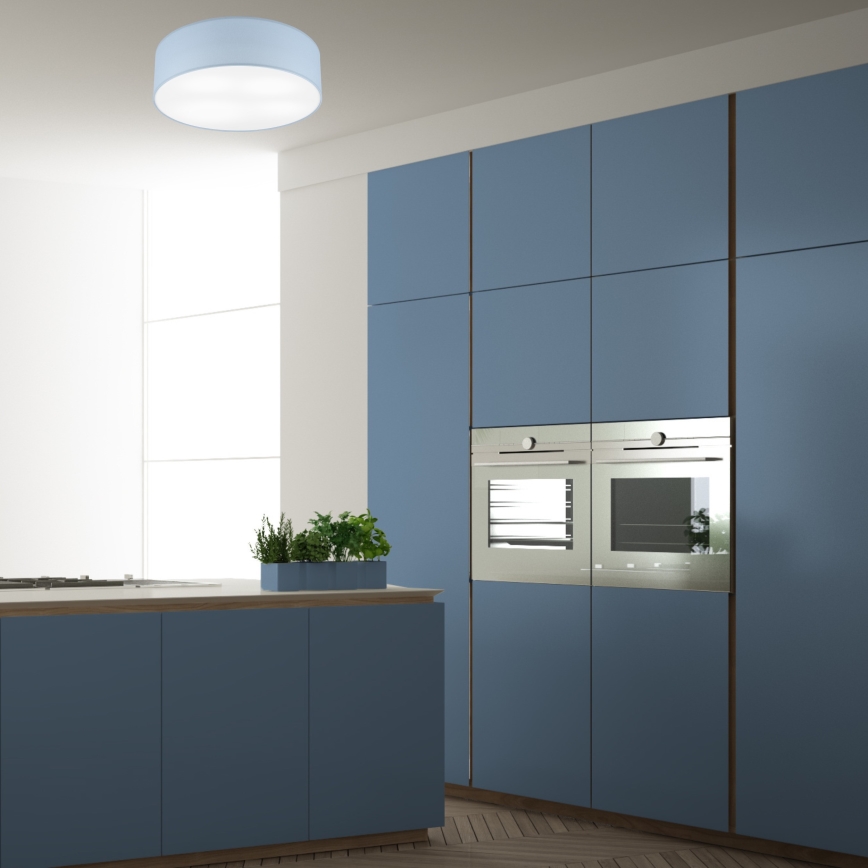 Kattovalo SIRJA PASTEL DOUBLE 4xE27/15W/230V halkaisija 45 cm sininen